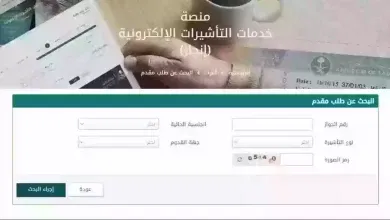 كيف استعلم عن تاشيره برقم الطلب