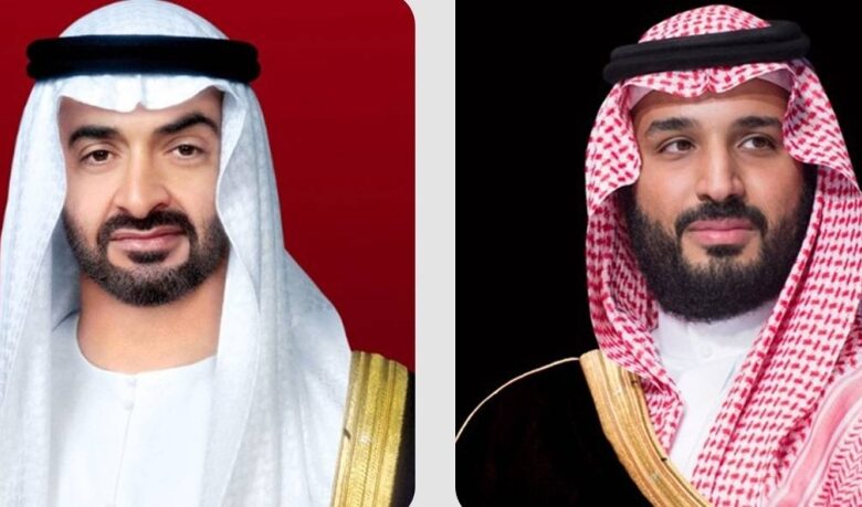 ولي العهد يعزي رئيس الإمارات في وفاة طحنون بن محمد